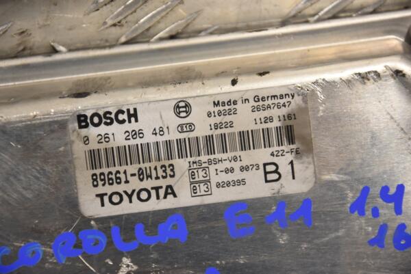 Блок керування двигуном Toyota Corolla 1.4 16V (E11) 1995-2002 896610W133 166928 - 2