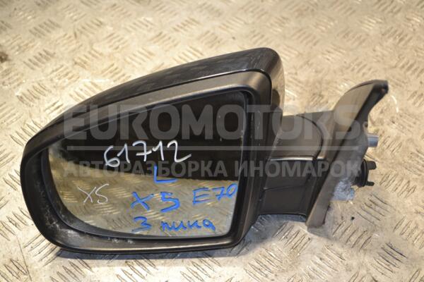 Зеркало левое электр 3 пина BMW X5 (E70) 2007-2013 51167209637 158077  euromotors.com.ua