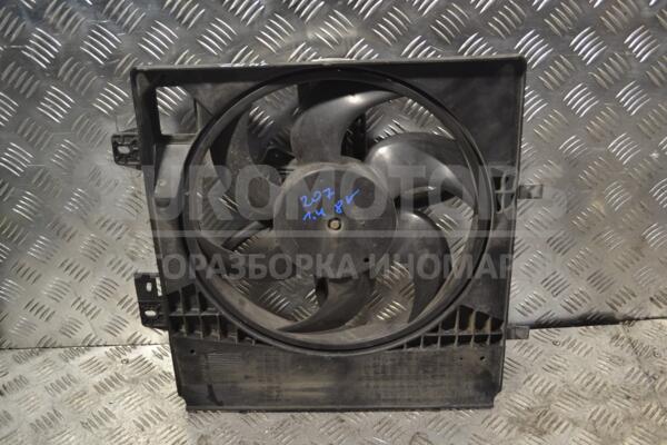 Вентилятор радіатора комплект D330 6 лопатей 2 Піна Peugeot 207 1.4 8V 2006-2013 9653804080 158365  euromotors.com.ua