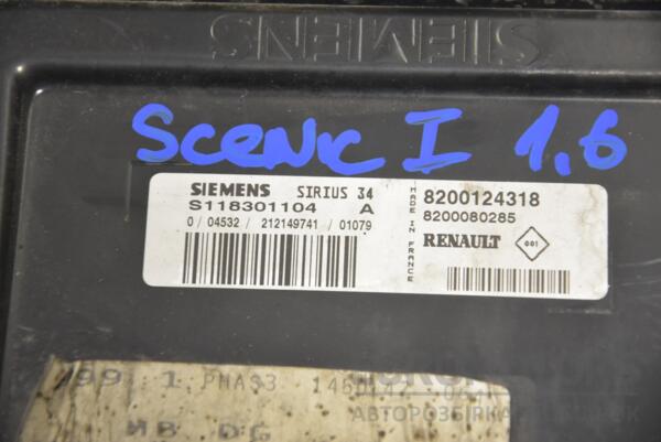 Блок управління двигуном комплект Renault Scenic 1.6 16V (I) 1996-2003 8200124318 180232 - 2