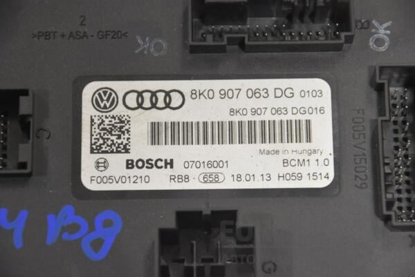 Блок комфорта Audi A4 (B8) 2007-2015 8K0907063DG 180953 - 2