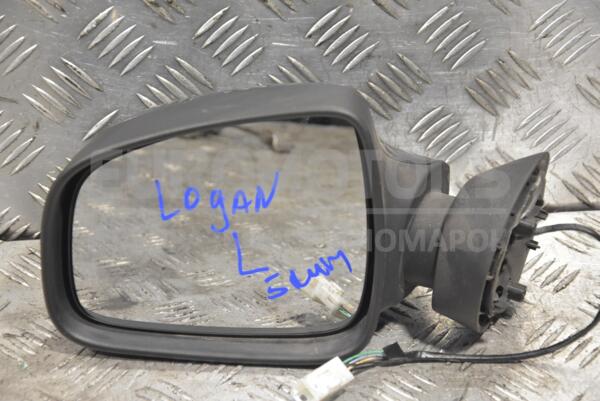 Зеркало левое электр 5 пинов Renault Logan 2005-2014 8200497509 182122 - 1