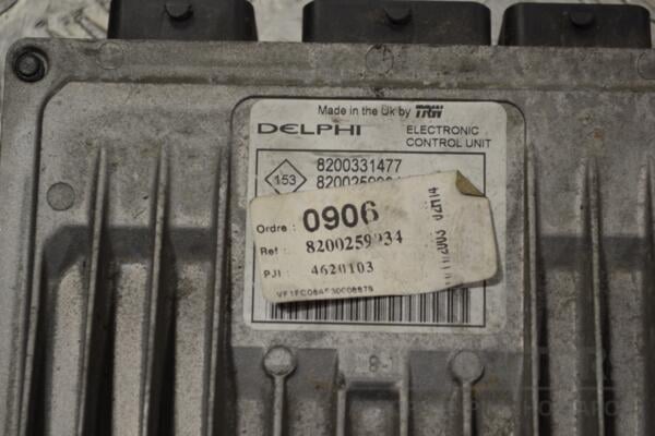 Блок управления двигателем комплект Renault Kangoo 1.5dCi 1998-2008 8200259934 174621 - 2
