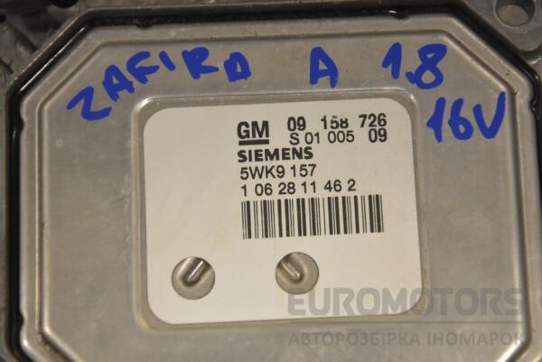 Блок управління двигуном комплект Opel Zafira 1.8 16V (A) 1999-2005 09158726 184560 - 2