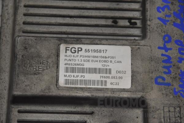 Блок керування двигуном Fiat Punto 1.3Mjet 1999-2010 55195817 185463 - 2
