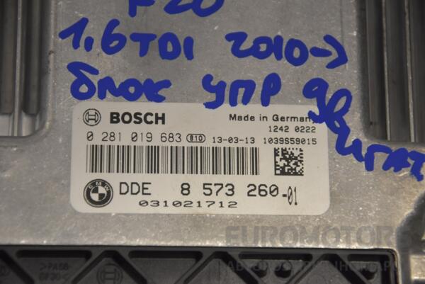 Блок керування двигуном BMW 1 1.6tdi (F20) 2010 0281019683 186204 - 2