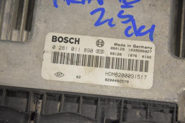 Блок управління двигуном комплект Renault Trafic 2.5dCi 2001-2014 0281011890 186217 - 2