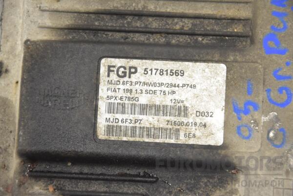 Блок управления двигателем Fiat Grande Punto 1.3MJet 2005 51781569 187048 - 2