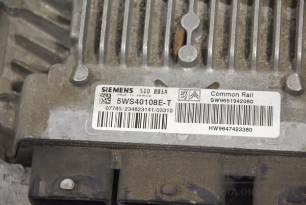 Блок управления двигателем комплект Citroen Berlingo 2.0hdi 1996-2008 9651942080 188884 - 2