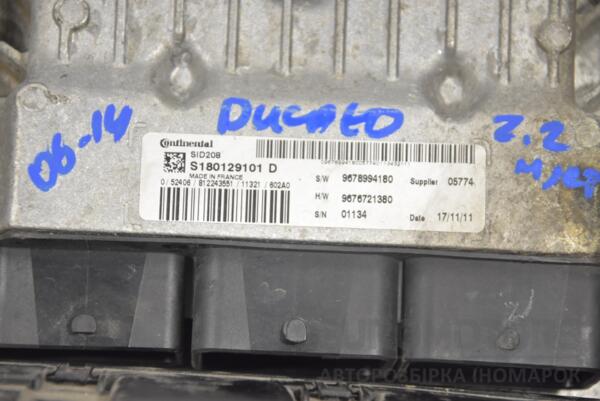 Блок управління двигуном комплект Citroen Jumper 2.2MJet 2006-2014 S180129101D 200002 - 2