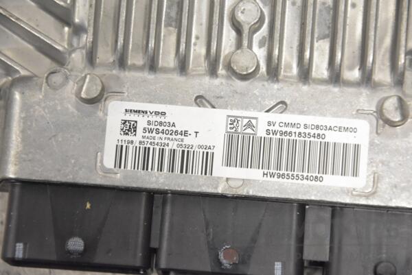 Блок управления двигателем комплект Peugeot 407 2.0hdi 2004-2010 9661835480 201611 - 2