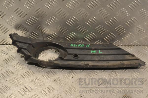Накладка переднего бампера левая под ПТФ Opel Astra (H) 2004-2010 13126025 191877 - 2