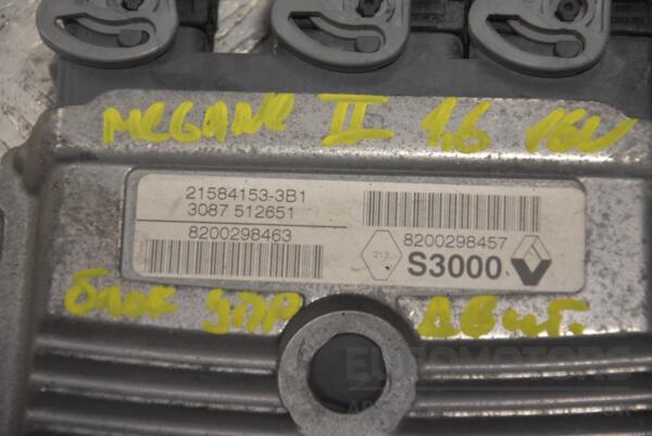 Блок керування двигуном Renault Megane 1.6 16V (II) 2003-2009 8200298463 208196 - 2