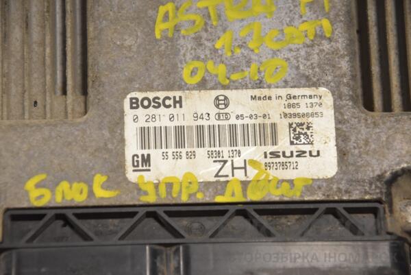 Блок управления двигателем Opel Astra 1.7cdti (H) 2004-2010 0281011943 208767 - 2