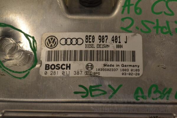 Блок управления двигателем (дефект) Audi A6 2.5tdi (C5) 1997-2004 0281011387 194213 - 2