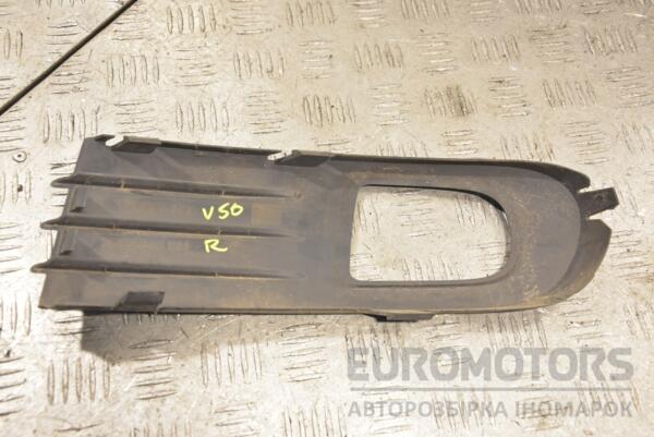 Решетка переднего бампера под птф правая Volvo V50 2004-2012 30655885 221300 - 2