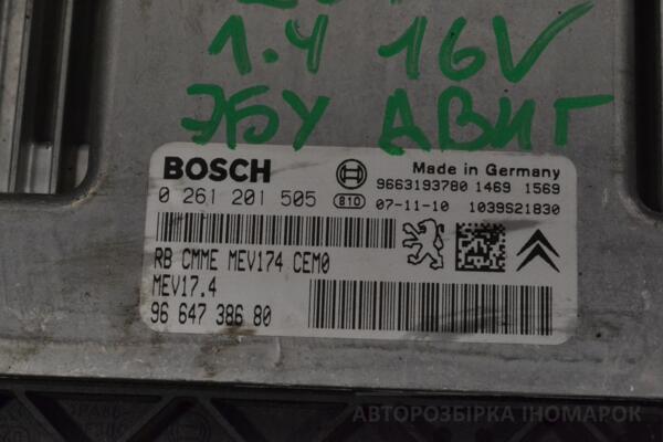 Блок управления двигателем Peugeot 207 1.4 16V 2006-2013 0261201505 195353 - 2
