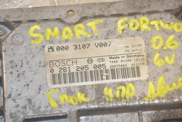 Блок керування двигуном Smart Fortwo 0.6 6V 1998-2007 0261205005 223546 - 2