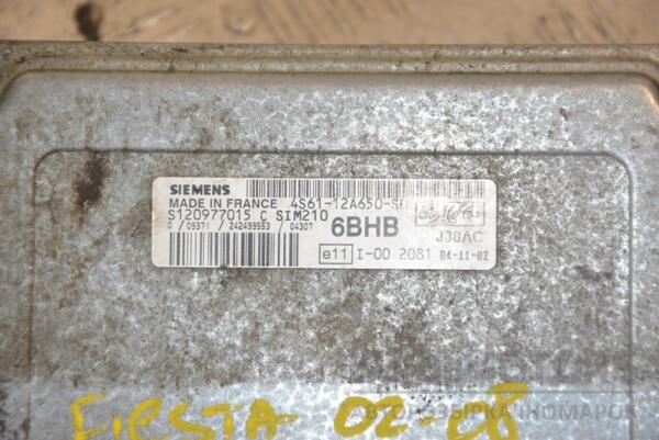 Блок управления двигателем Ford Fiesta 1.25 16V 2002-2008 4S6112A650SB 223548 - 2