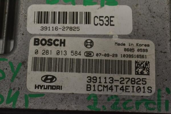 Блок управления двигателем Hyundai Santa FE 2.2crdi 2006-2012 0281013584 196878 - 2
