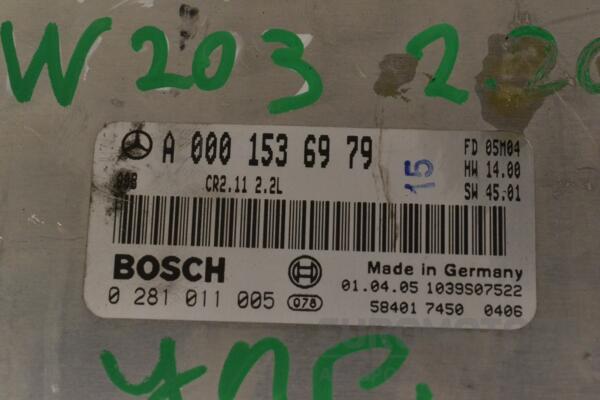 Блок управления двигателем Mercedes C-class 2.2cdi (W203) 2000-2007 0281011005 197321 - 2