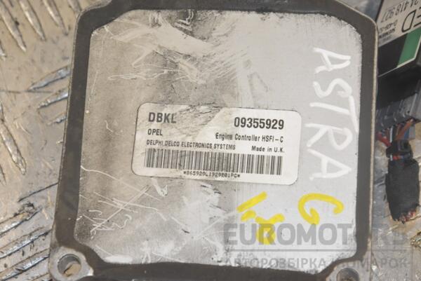 Блок управління двигуном комплект Opel Astra 1.6 16V (G) 1998-2005 09355929 224358 - 2