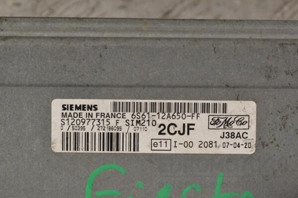 Блок керування двигуном Ford Fiesta 1.25 16V 2002-2008 6S6112A650FF 197867 - 2