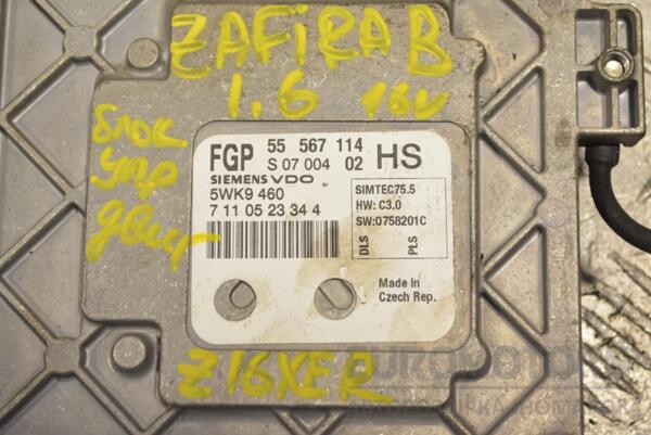 Блок управления двигателем Opel Zafira 1.6 16V (B) 2005-2011 55567114 243989 - 2