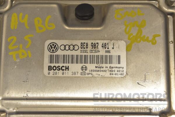 Блок керування двигуном Audi A4 2.5tdi (B6) 2000-2004 8E0907401J 244096 - 2