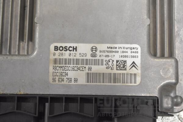 Блок управления двигателем комплект Peugeot 207 1.4hdi 2006-2013 0281012529 244966 - 2