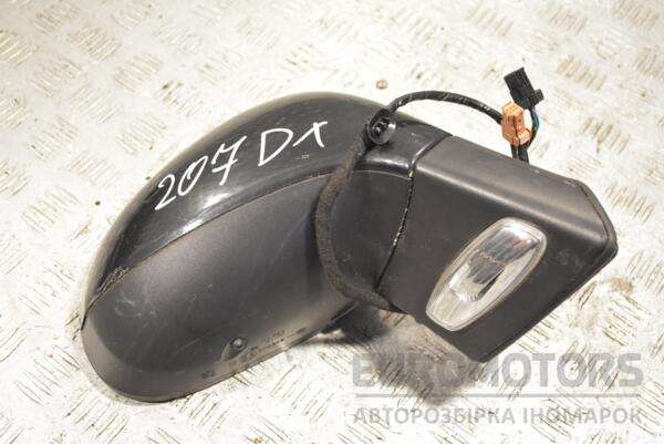 Дзеркало праве електр 2 фішки 5 + 4піна Peugeot 207 2006-2013 96806501XT 245012 - 2