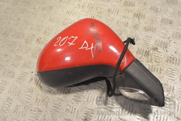Дзеркало праве електр 2 фішки 5 + 4піна Peugeot 207 2006-2013 96806501XT 245026 - 2