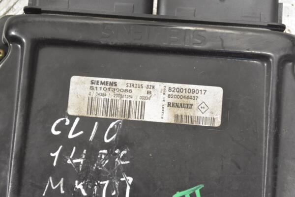 Блок управления двигателем комплект Renault Clio 1.4 16V (II) 1998-2005 S110130086B 245079 - 2