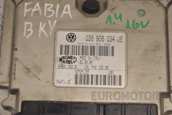 Блок управления двигателем комплект Skoda Fabia 1.4 16V 1999-2007 036906034JE 245104 - 2