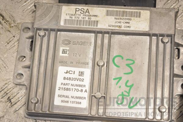 Блок управления двигателем комплект Citroen C3 1.4 8V 2002-2009 9657018180 246352 - 2