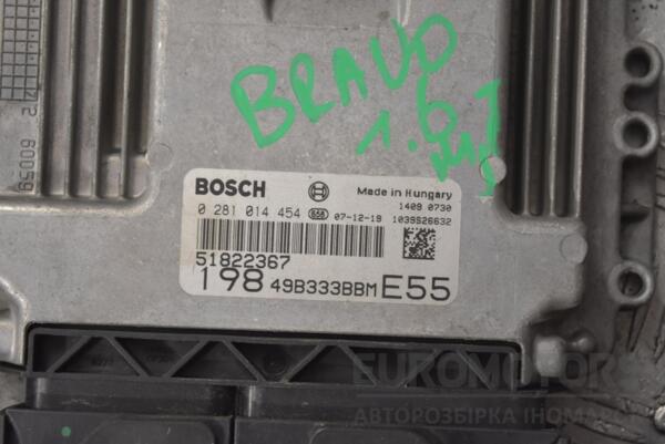 Блок управления двигателем комплект Fiat Bravo 1.6MJet 2007-2014 0281014454 246416 - 2