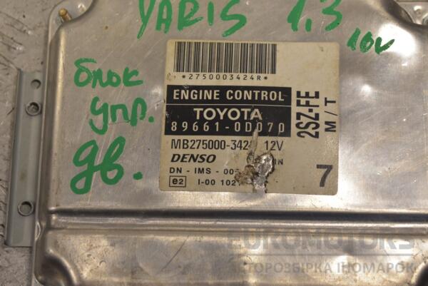 Блок управління двигуном (дефект) Toyota Yaris 1.3 16V 1999-2005 896610D070 247875 - 2