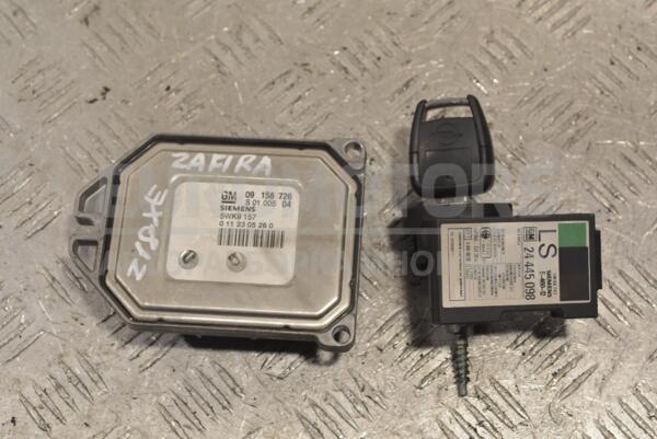 Блок управління двигуном комплект Opel Zafira 1.8 16V (A) 1999-2005 09158726 248847 - 1