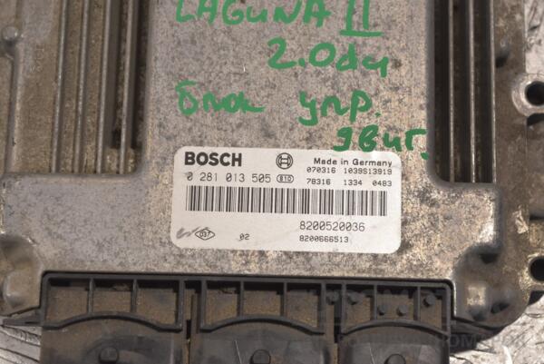 Блок управления двигателем Renault Laguna 2.0dCi (II) 2001-2007 0281013505 210018 - 2