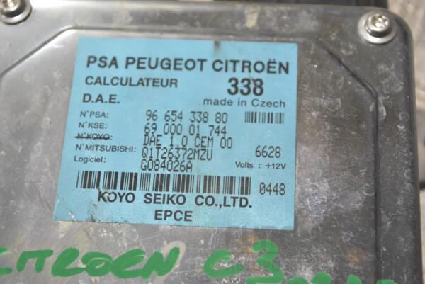 Блок управления электроусилителем руля Citroen C3 2002-2009 9665433880 210045 - 2