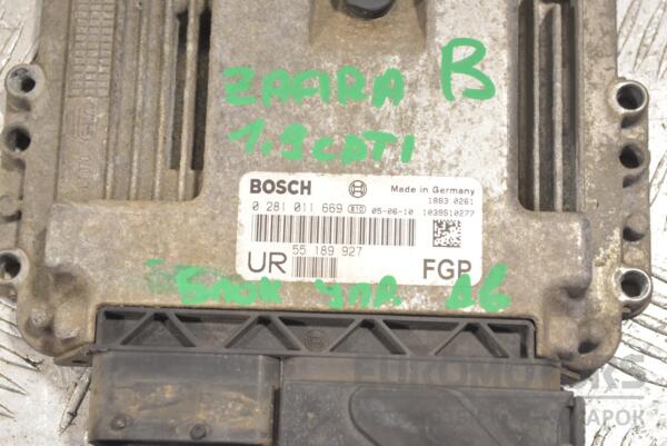 Блок керування двигуном Opel Zafira 1.9cdti (B) 2005-2011 55189927 249874 - 2