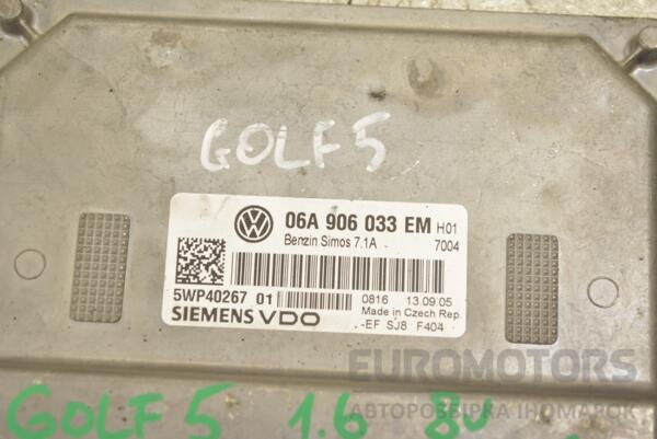 Блок управления двигателем VW Golf 1.6 8V (V) 2003-2008 06A906033EM 210671 - 2