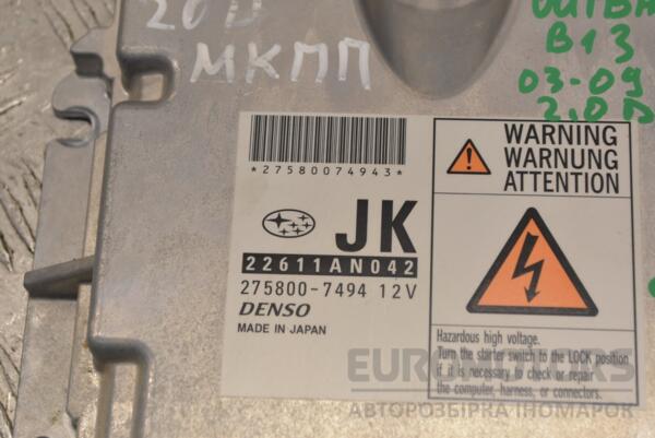 Блок управления двигателем Subaru Legacy Outback 2.0d (B13) 2003-2009 22611AN042 217427 - 2