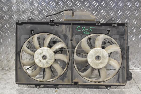 Вентилятор радіатора комплект 2 секції 7 лопатей+9 лопатей з дифузором Mazda CX-5 2012 234989 euromotors.com.ua