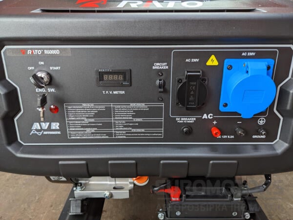 Генератор бензиновий 6 кВт AVR електричний пуск (Новий) RATO R6000 2000 R6000D GN-01 - 5