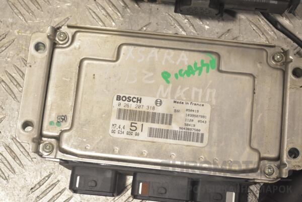 Блок управления двигателем комплект Citroen Xsara Picasso 1.6 8V 1999-2010 0261207318 238123 - 2
