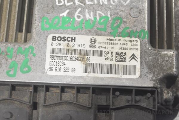 Блок керування двигуном Citroen Berlingo 1.6hdi 1996-2008 0281012619 251016 - 2