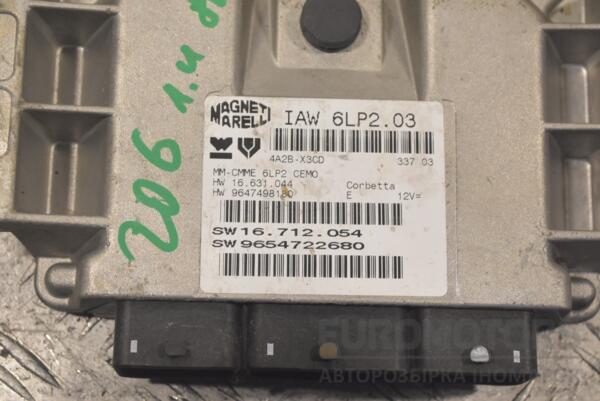 Блок управління двигуном комплект Peugeot 206 1.4 8V 1998-2012 9654722680 251102 - 2