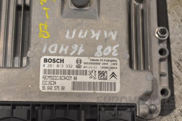 Блок управління двигуном комплект Peugeot 308 1.6hdi 2007-2015 9653958980 253859 - 2