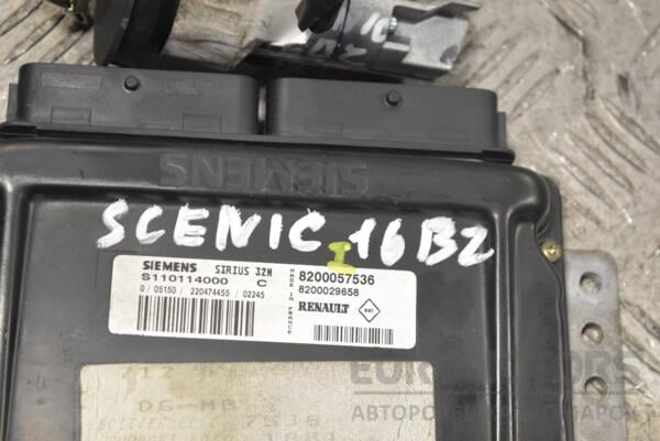 Блок управления двигателем комплект Renault Scenic 1.6 16V (I) 1996-2003 8200057536 253923 - 2